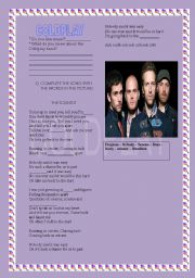 English Worksheet: SONG