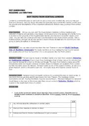 English Worksheet: PET EXERCISES 1