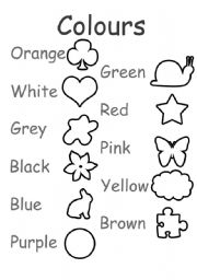 English Worksheet: Colors