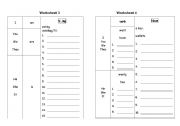English Worksheet: verb