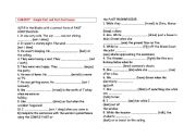 English Worksheet: Past and past continuous exercises