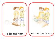 English Worksheet: classroom duties 2/3