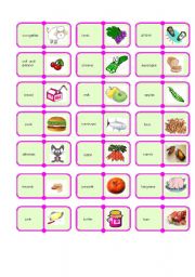English Worksheet: food domino 3/3