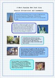 English Worksheet: New York City