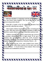  English Test  Education in the UK