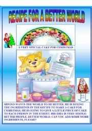 English Worksheet: RECIPE FOR A BETTER WORLD