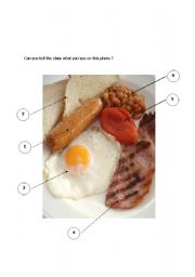 English Worksheet: The English breakfast