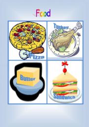 English worksheet: foods