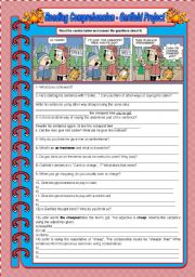 Comic strip, comprehension questions…: English ESL worksheets pdf