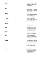 English Worksheet: Computer vocabulary