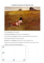 English Worksheet: painting description