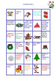 English Worksheet: Winter puzzle.