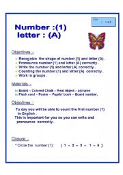 English worksheet: 1-a