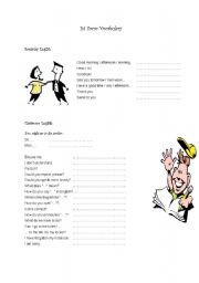 English Worksheet: classroom english