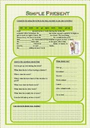 English Worksheet: Simple Present 