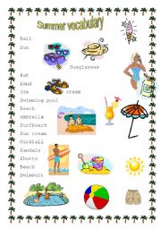 English Worksheet: Summer