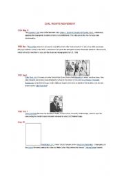 English Worksheet: Civil Rights Movement