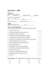 English Worksheet: Hocus Pocus Halloween Movie Worksheet