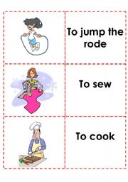 English Worksheet: memory game (2)