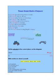English worksheet: Present Simple - Adverbs of frequency