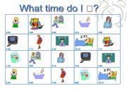 English Worksheet: Time bingo!