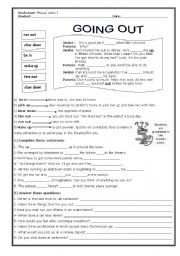 English Worksheet: Phrasal Verbs activity