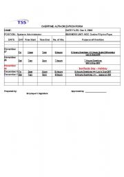 English Worksheet: Test Infomation