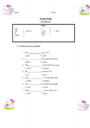 English worksheet: Present Simple 