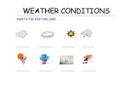English Worksheet: weather condition