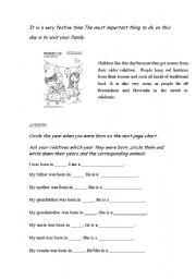 English Worksheet: CHINESE NEW YEAR ( 2 / 2 )