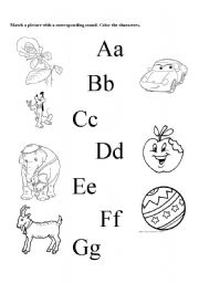 English worksheet: alphabet