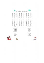 English worksheet: Christmas is Coming