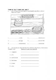 English worksheet: There is / There are