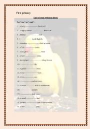 English worksheet: Can-Cant