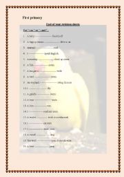 English Worksheet: Can-Cant