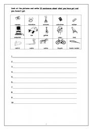 English Worksheet: have got