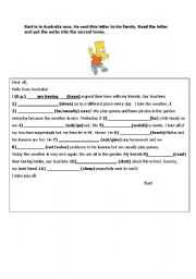 English worksheet: Find out the Correct tense