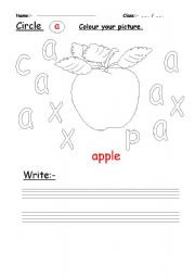 English worksheet: alphabet