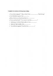 English Worksheet: Object Pronouns