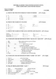 English Worksheet: a useful source about the numbers, word order