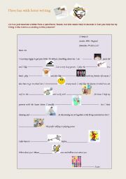 English Worksheet: Encoded letter (with key)