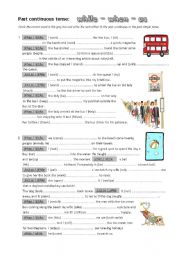 English Worksheet: while - when - as