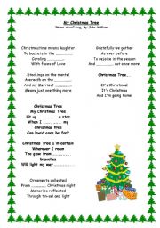 My christmas tree (Home Alone song, by John Williams) - ESL worksheet by xiexiexie