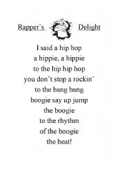 English worksheet: Rap Song