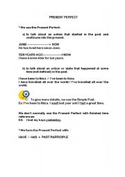 English Worksheet: PRESENT PERFECT WORKSHEET