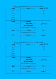 English Worksheet: much_many