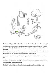 English worksheet: Coloring