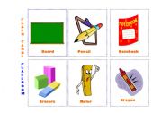 English Worksheet: Flash Cards - Classroom 1