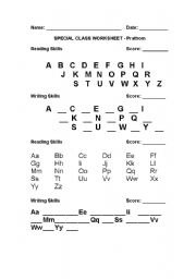 English Worksheet: english alphabet