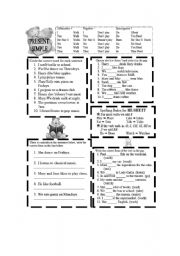 English Worksheet: Present Simple